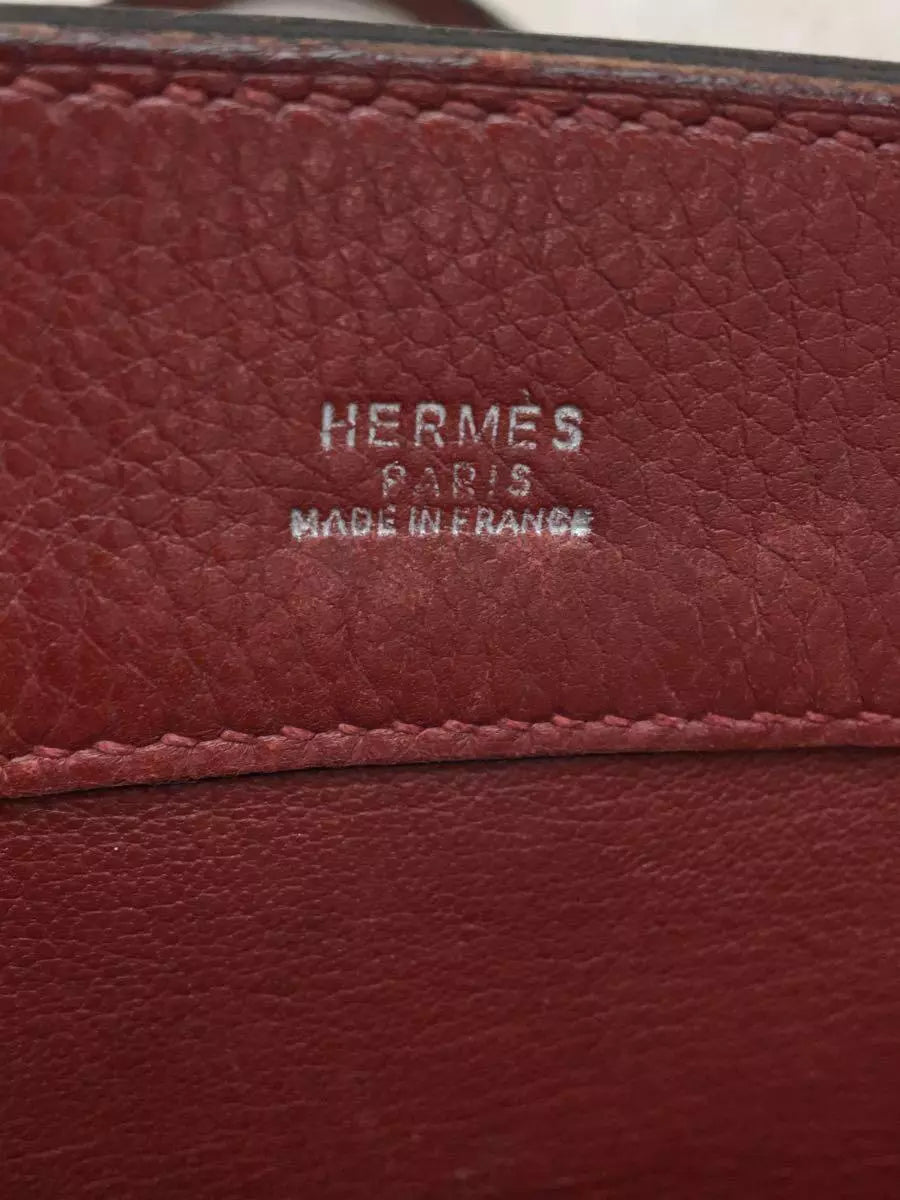 HERMES Hermes Musee Tote bag Leather Bordeaux □D stamp from Japan