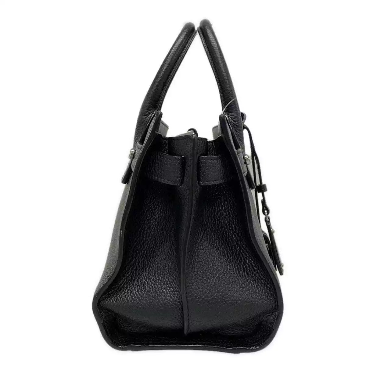 Auth SAINT LAURENT PARIS Nano sack de joule 485019 Black Leather - Handbag