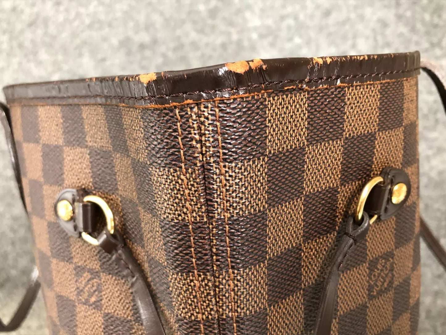 Authentic Louis Vuitton Damier Neverfull MM Tote Bag N51105