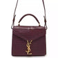 SAINT LAURENT PARIS Cassandra 2wayHandbag Embossed Leather Bordeaux 623930