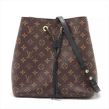 Louis Vuitton Monogram Macassar Neonoe Bucket Bag Leather Brown