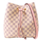 LOUIS VUITTON LV GHW Neo Noe Shoulder Bag N40152 Damier Azur White/Pink