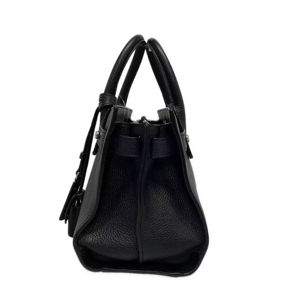 Auth SAINT LAURENT PARIS Nano sack de joule 485019 Black Leather - Handbag