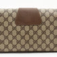 Vintage GUCCI [Rank AA] GG Supreme Clutch Bag Purse PVC Flap Sherry Line Auth