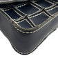 Auth CHANEL Matelasse/Chocolate Bar Dark Navy Leather Shoulder Bag