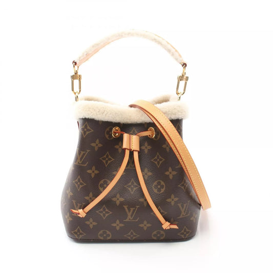 LOUIS VUITTON NeoNoe BB Hand bag M46319 Monogram canvas leather Brown Used Women