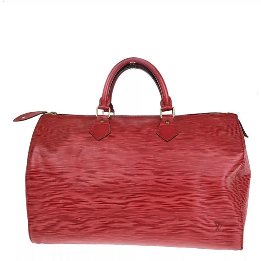 LOUIS VUITTON LV Speedy 35 Travel Hand Bag Epi Leather Red Gold M42997 80FA821