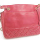 CHANEL Matelasse Leather Double Chain  Shoulder Bag #35820