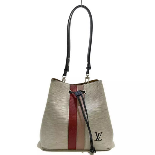 Auth LOUIS VUITTON NeoNoe M52163 Blanc Rose Ballerine Coquelicot Epi SR2158