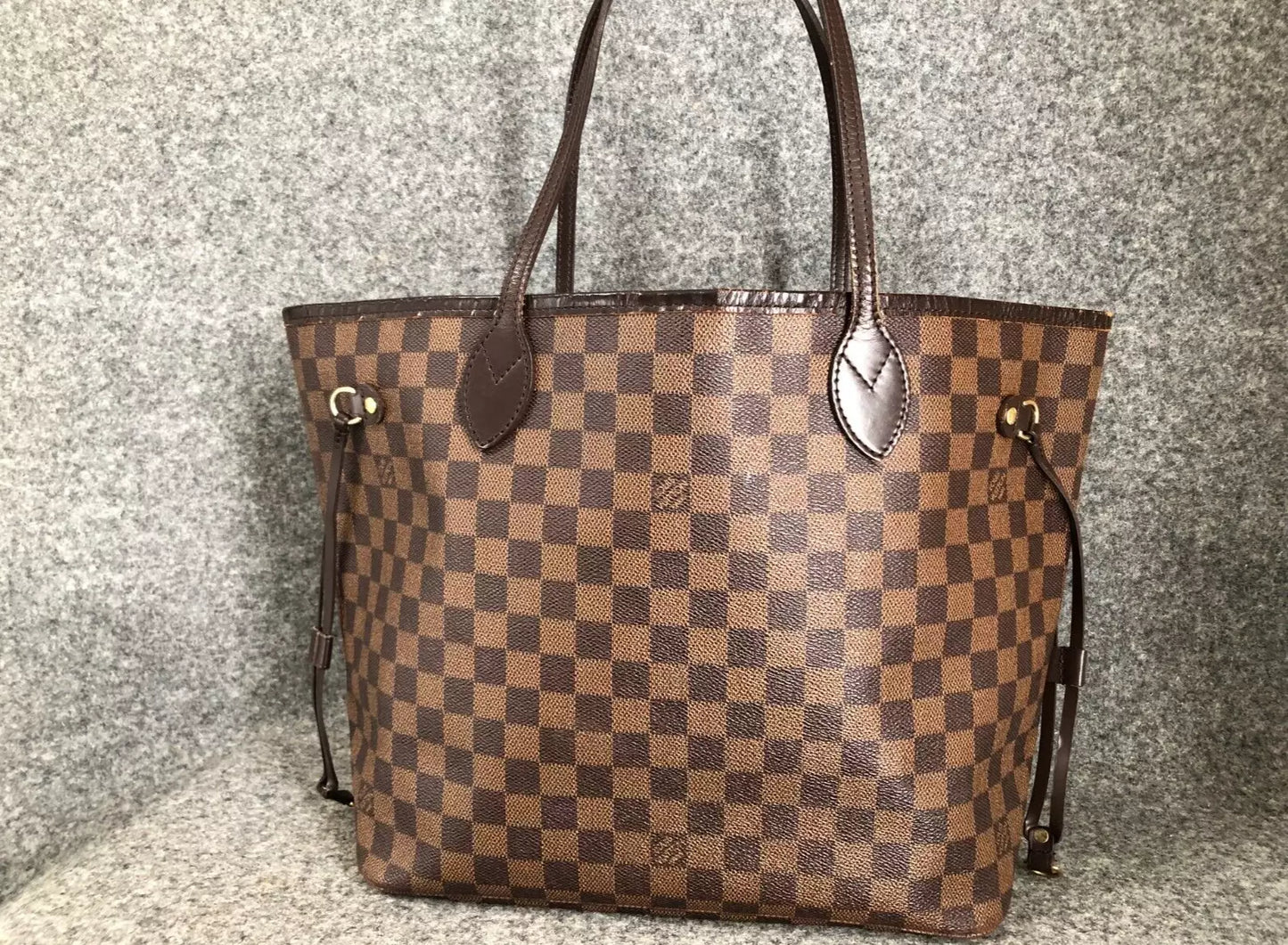 Authentic Louis Vuitton Damier Neverfull MM Tote Bag N51105