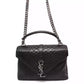 SAINT LAURENT PARIS Cassandra 2WAY Shoulder Bag Embossed Leather Black 428101