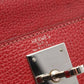 HERMES Kelly 28 2way Handbag Ardennes leather Red Rouge vif Used Women K SHW