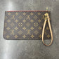 LOUIS VUITTON Neverfull Monogram MM Red Pochette