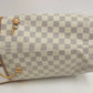 Authentic Louis Vuitton Damier Azur Neverfull MM Shoulder Tote Bag #33720