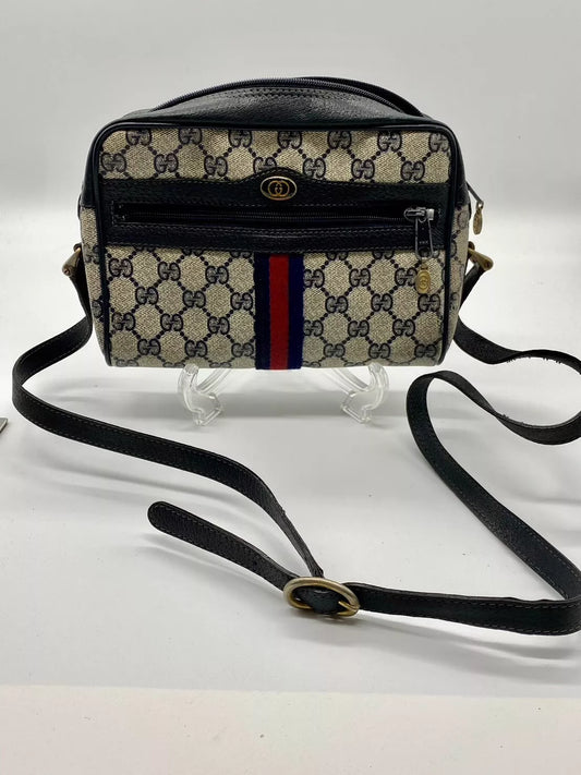 Gucci Vintage GG Sherry Line PVC Shoulder bag Authenticity