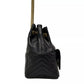 Auth SAINT LAURENT PARIS Joe 701631 Black Lambskin - Shoulder Bag