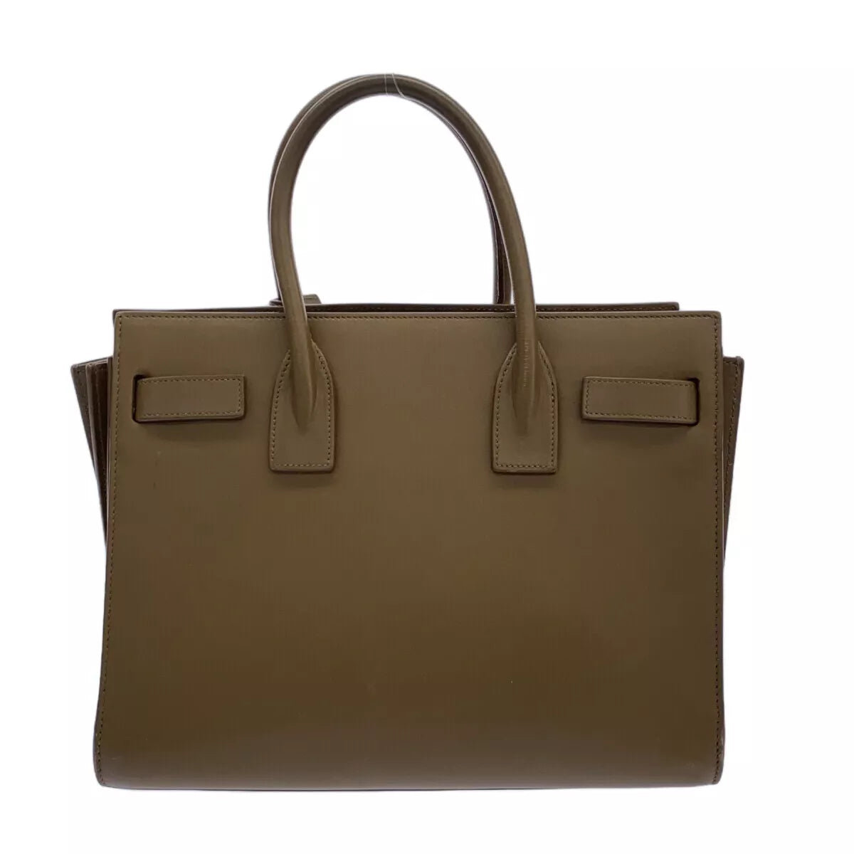 Auth SAINT LAURENT PARIS Sac De Jour Baby 398710 Brown Leather Tote Bag