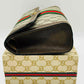 Vintage Gucci Sherry Line GG Supreme Clutch bag PVC Leather Brown